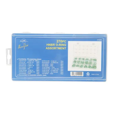 Kit O-ring per climatizzazione da 270 pezzi, colore verde. - immagine 3