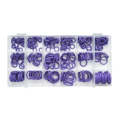 Kit O-ring viola da 270 pezzi per sistema di aria condizionata. - immagine 2