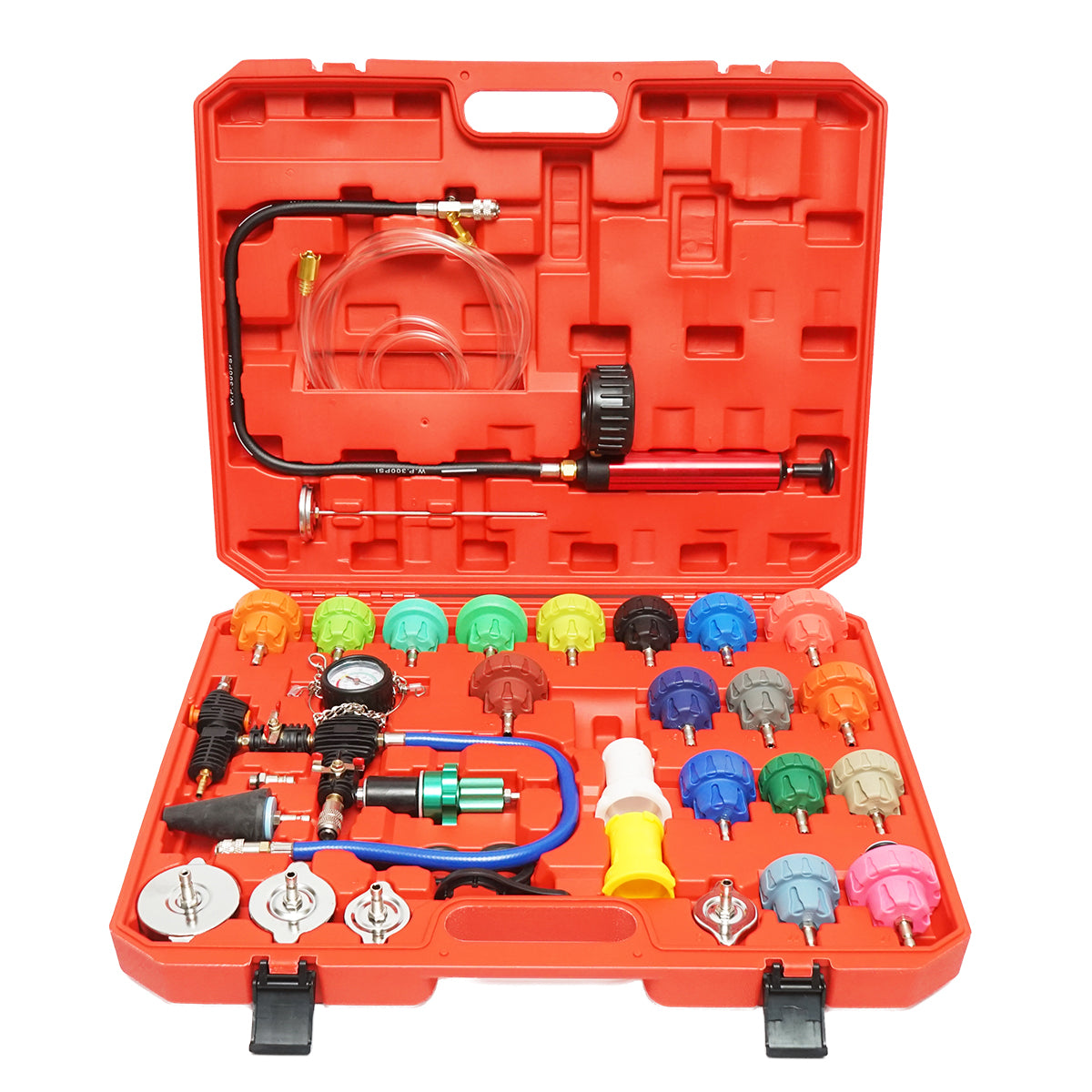 Kit per la prova della pressione del sistema di raffreddamento dell'auto
