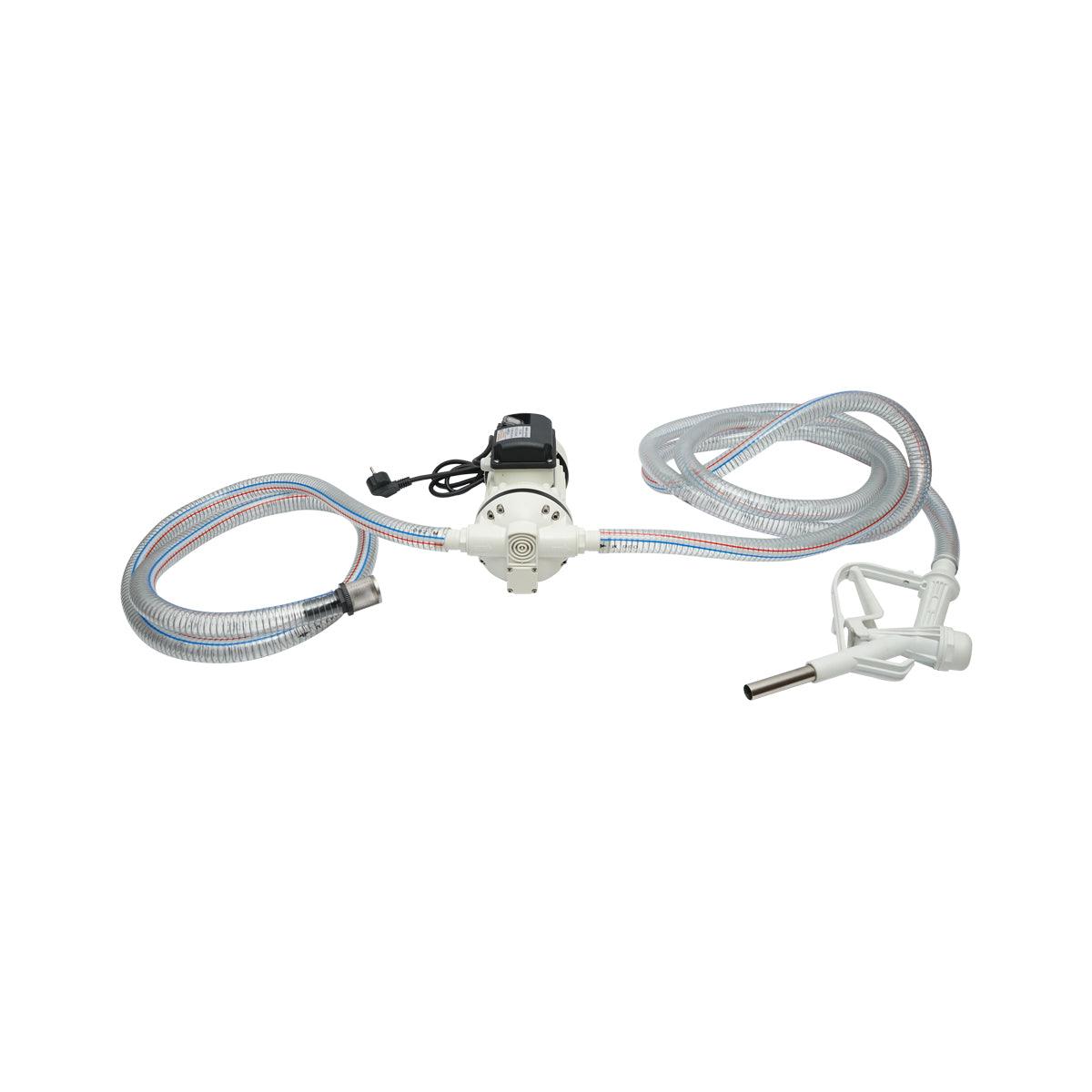 Kit Pompa di trasferimento AdBlue 230V/400W 40L/min IP55 con Tubo e Pistola, Breckner Germany.