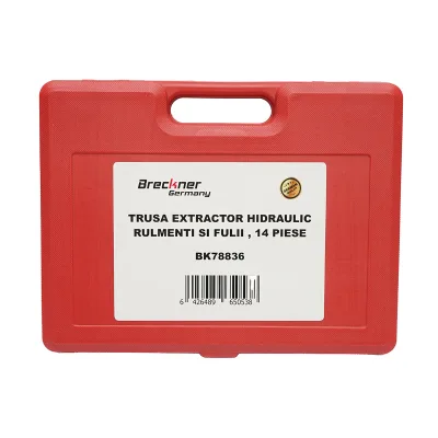 Kit pressa idraulica per estrazione cuscinetti e pulegge 14 pezzi Breckner Germany - immagine 2