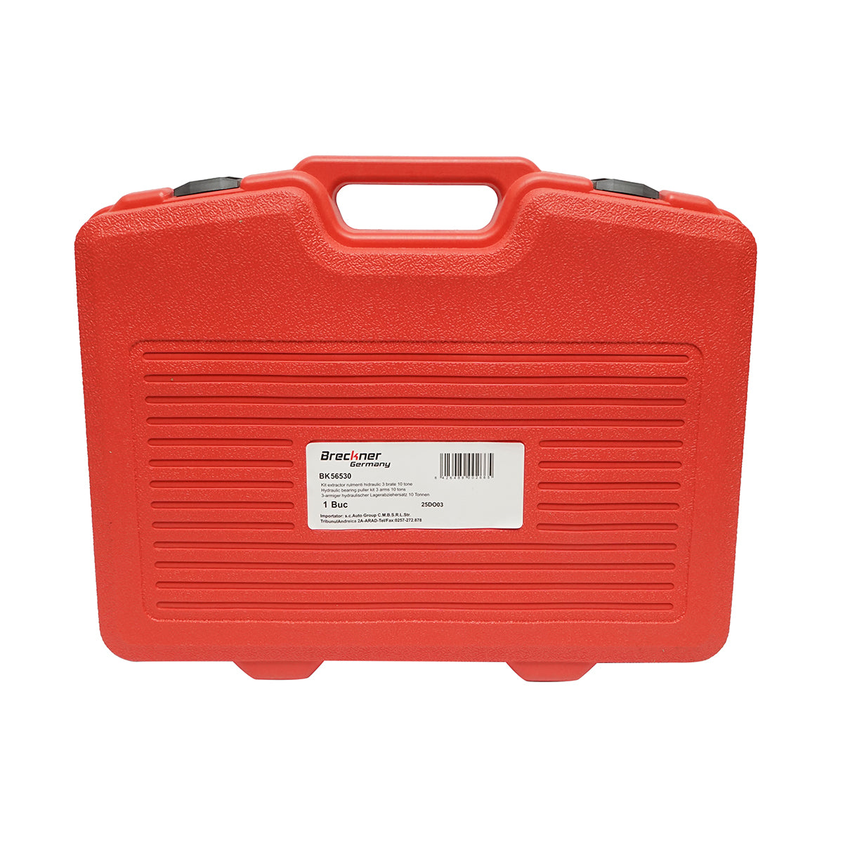 Kit pressa per estrazione cuscinetti e pulegge con 3 bracci, pistone idraulico da 10 tonnellate Breckner Germany - immagine 6