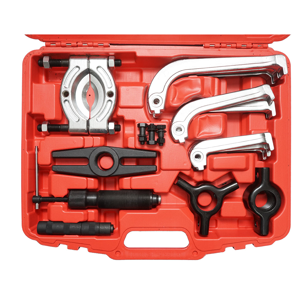 Kit pressa per estrazione cuscinetti e pulegge con 3 bracci, pistone idraulico da 10 tonnellate Breckner Germany - immagine 4