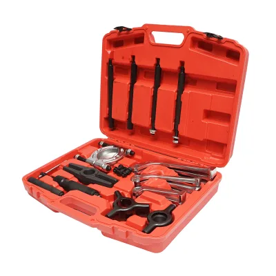 Kit pressa per estrazione cuscinetti e pulegge con 3 bracci, pistone idraulico da 10 tonnellate Breckner Germany - immagine 2