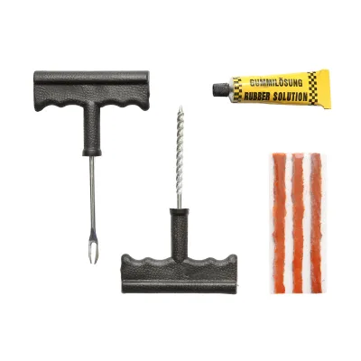Kit professionale di vulcanizzazione a freddo per pneumatici tubeless con spago e colla (riparazione gomma) - immagine 2