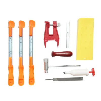 Kit professionale per affilare la catena della motosega 10 pezzi - immagine 3