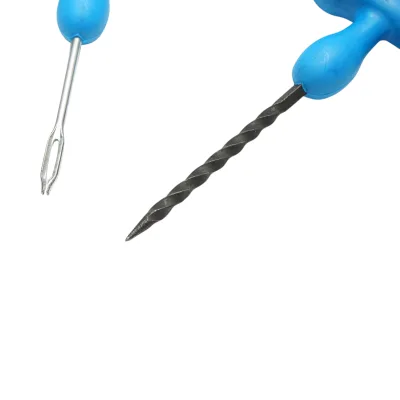 Kit professionale per la riparazione di pneumatici tubeless con vulcanizzazione a freddo, completo di cordoncini e adesivo. - immagine 4