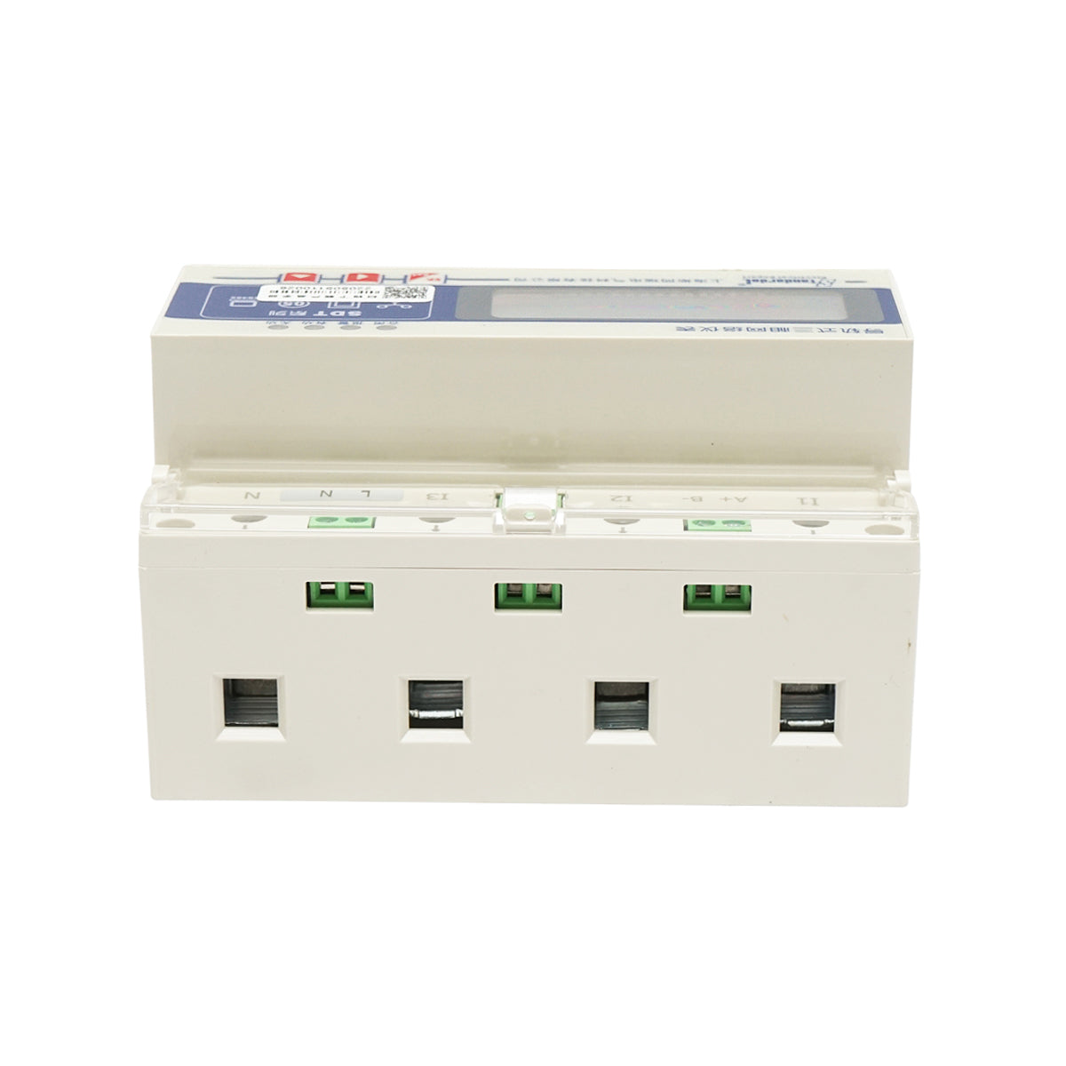 Kit relè contatore intelligente trifase 3x400-690V/50Hz, 6400imp/Kwh con fusibile digitale 200A/5A 35 mm - immagine 5