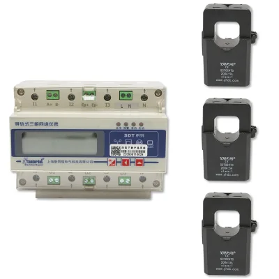Kit relè contatore intelligente trifase 3x400-690V/50Hz, 6400imp/Kwh con fusibile digitale 200A/5A 35 mm
