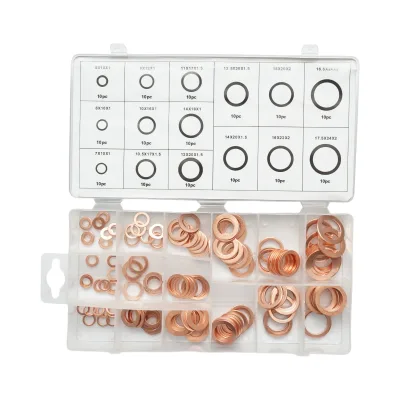 Kit rondelle in rame 5-17,5 mm 150 pezzi - immagine 2