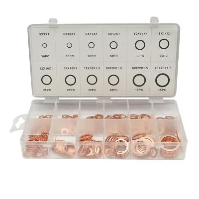 Kit rondelle in rame 5-20mm 280 pezzi