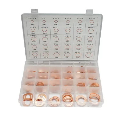 Kit rondelle in rame Ø 3,5-30mm 580 pezzi