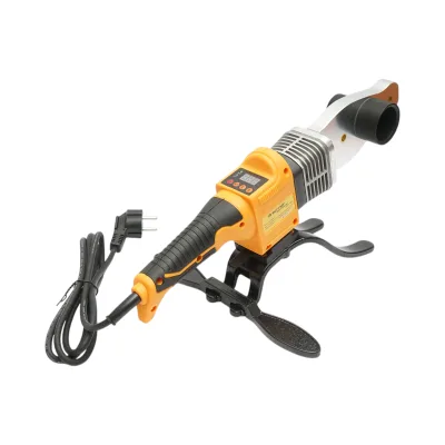 Kit saldatrice per tubi in PPR da 800W con display digitale 0-300°C, 6 ganasce 20-63mm, 3 livelle a bolla, metro a nastro, pinze da taglio. Breckner Germany - immagine 5
