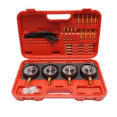 Kit sincronizzazione carburatore e iniezione, 4 manometri con adattatori Breckner Germany