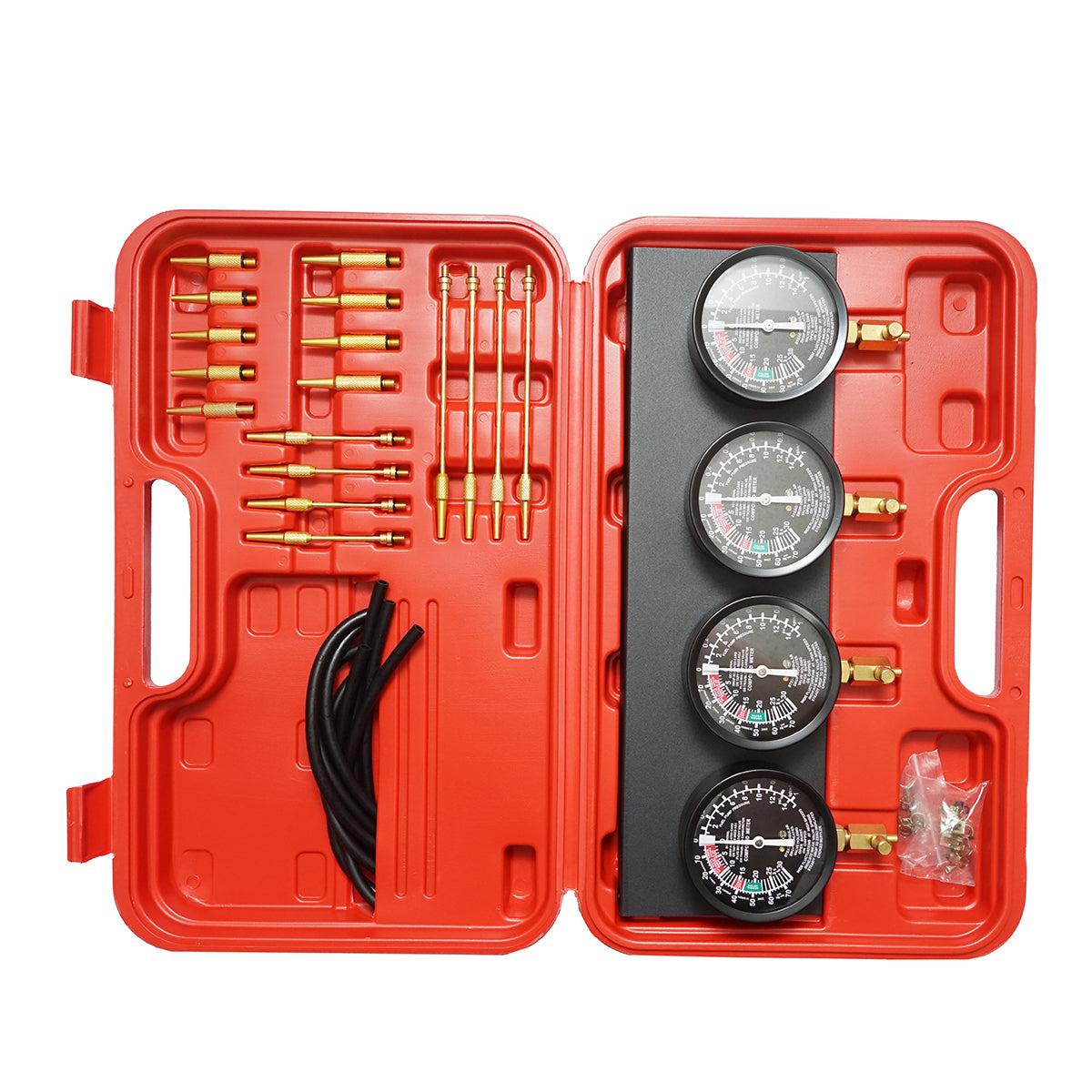 Kit sincronizzazione carburatore e iniezione, 4 manometri con adattatori Breckner Germany - immagine 3