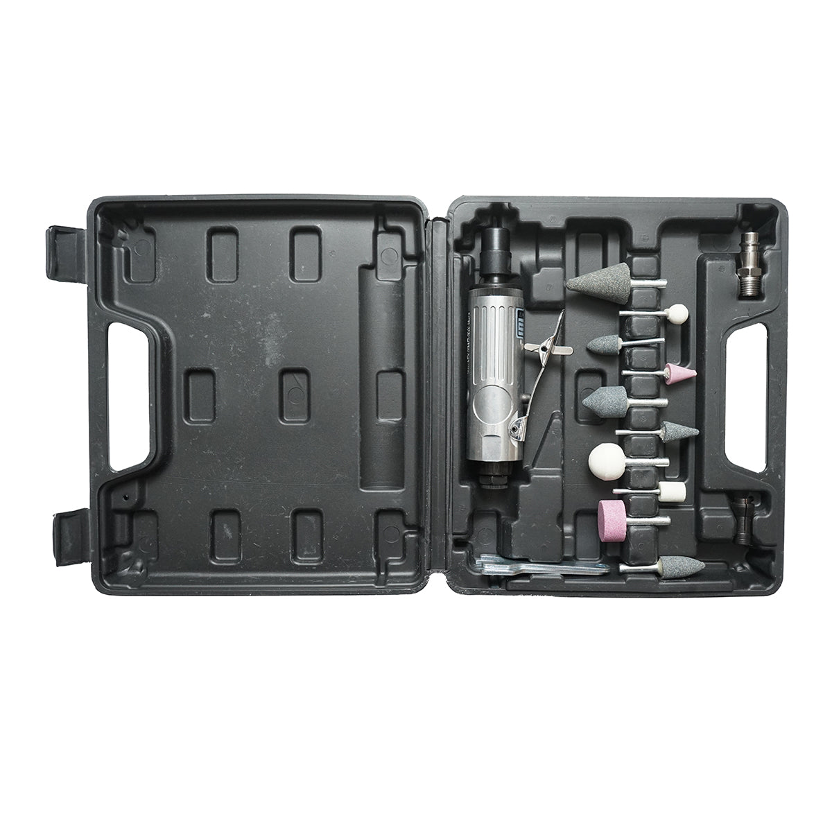 Kit smerigliatrice pneumatica diritta, 25000 giri/min, pressione 6,3 bar, 16 pezzi Breckner Germany - immagine 3