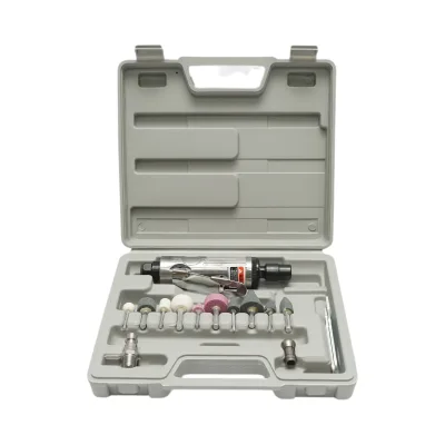 Kit smerigliatrice pneumatica diritta, 25000 giri/min, pressione 6-8 bar, 16 pezzi - immagine 2