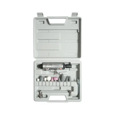 Kit smerigliatrice pneumatica diritta, 25000 giri/min, pressione 6-8 bar, 16 pezzi - immagine 3