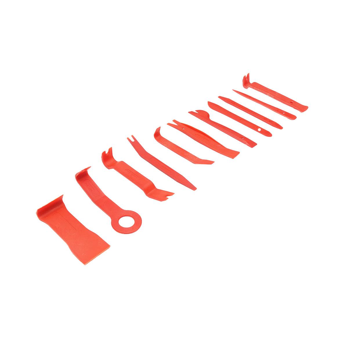 Kit smontaggio 11 pezzi Plastiche Auto Set di attrezzi per la rimozione di Rivestimenti Interni dell'auto Kit 11 Utensili di Smontaggio clip - immagine 3