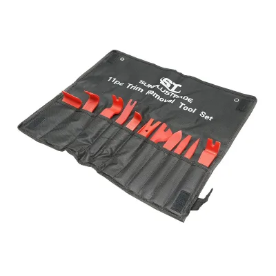 Kit smontaggio 11 pezzi Plastiche Auto Set di attrezzi per la rimozione di Rivestimenti Interni dell'auto Kit 11 Utensili di Smontaggio clip - immagine 2
