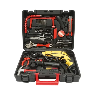 Kit trapano a percussione 600W, 220V, mandrino da 13 mm, velocità 3300 giri/min con 47 pezzi di utensili e attrezzi Breckner Germany