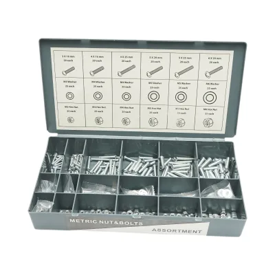 Kit viti per legno, metriche, pollici con dadi e rondelle 1200 pezzi - immagine 5