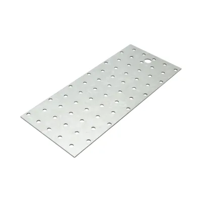 Lamiera forata 100x240 mm, spessore 2 mm, acciaio zincato