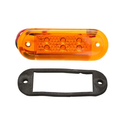 Lampada  con LED gialla, 12V/24V, Breckner Germany. - immagine 2