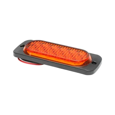 Lampada  laterale LED gialla, 115 mm, 12V-24V, Breckner Germany. - immagine 3