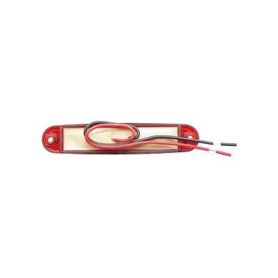 Lampada  laterale LED rossa, 100 mm, 12V-24V, Breckner Germany. - immagine 2