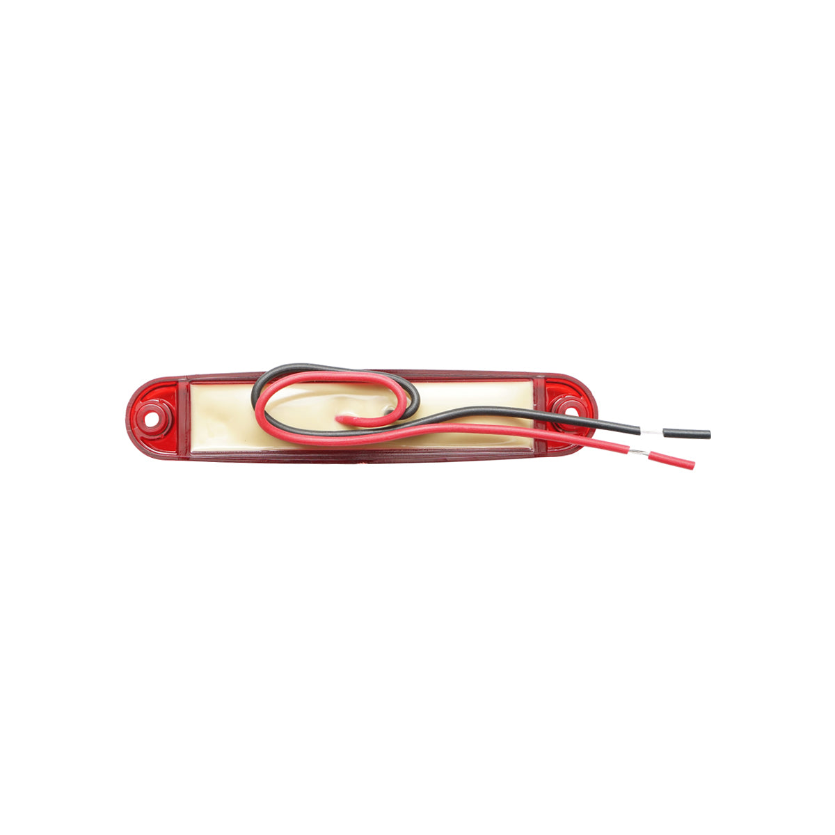 Lampada  laterale LED rossa, 100 mm, 12V-24V, Breckner Germany. - immagine 2