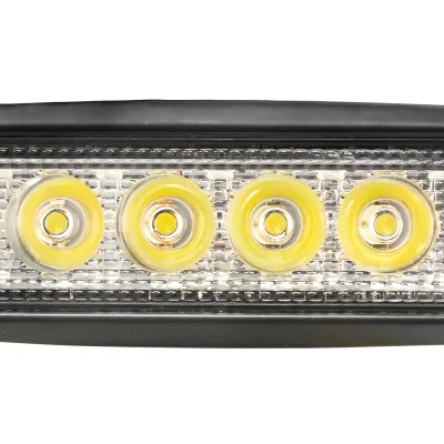 Lampada a barra con 6 LED 10-60V 18W angolo di fascio 30 gradi tipo spot 160x43x42mm Breckner Germany - immagine 4