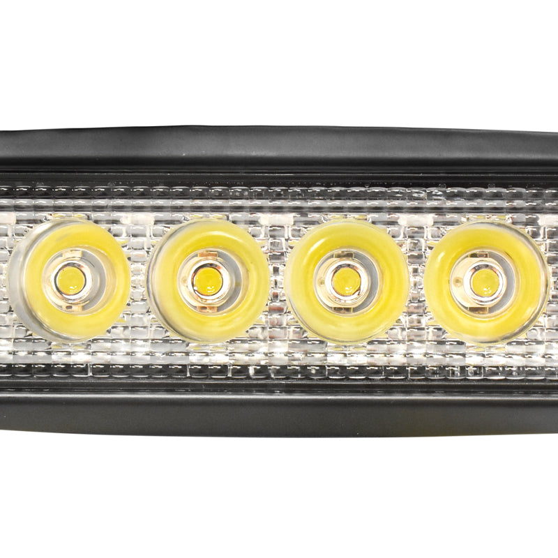 Lampada a barra con 6 LED 10-60V 18W angolo di fascio 30 gradi tipo spot 160x43x42mm Breckner Germany - immagine 4