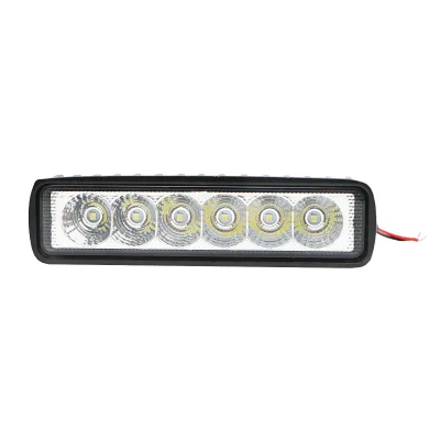 Lampada a barra con 6 LED 10-60V 18W fascio luminoso 60 gradi tipo flood 160x43x42mm Breckner Germany