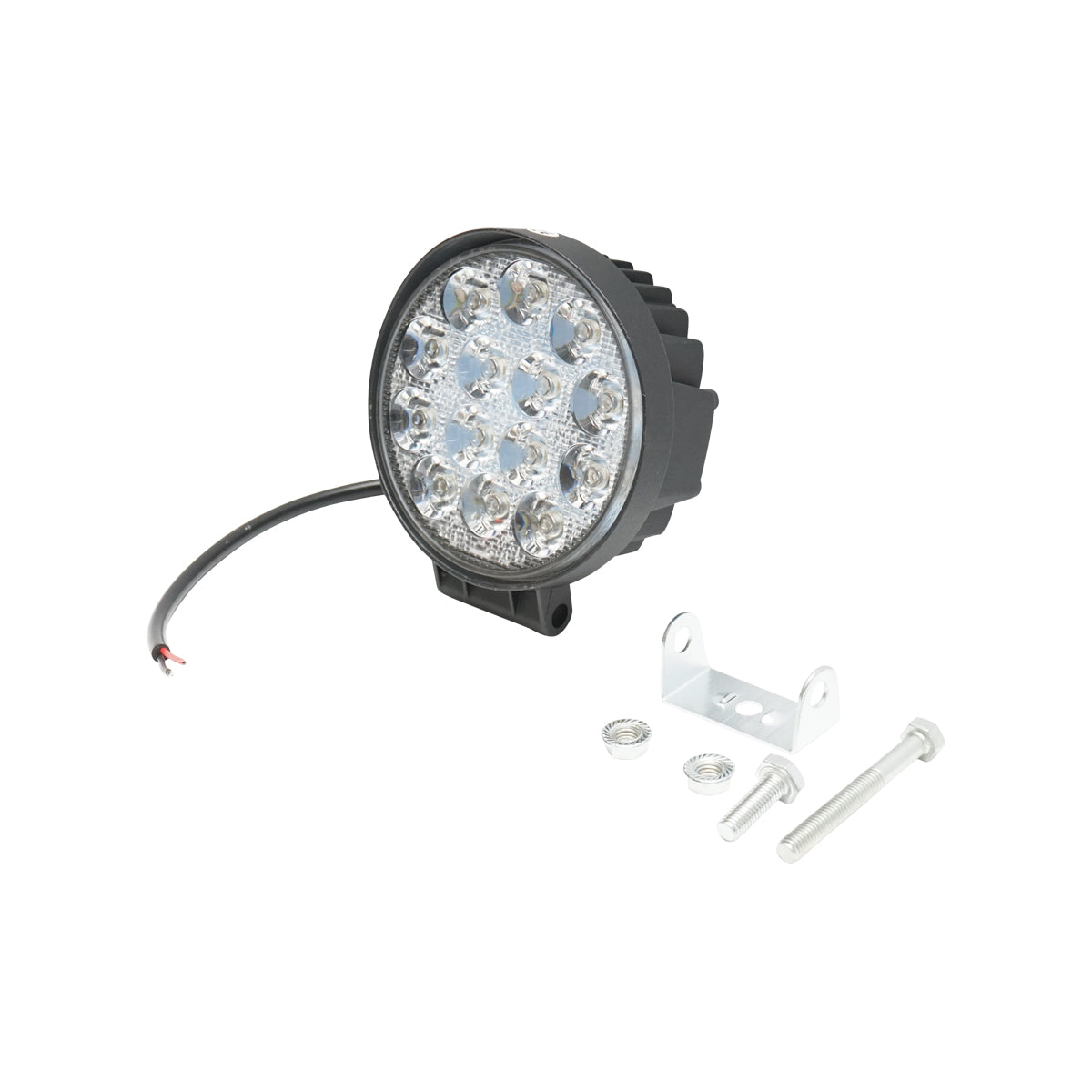 Lampada con 14 LED, 10-30V, 42W, angolo di radiazione 60°, tipo flood, 114x114x61mm, IP67, 6000K, Breckner Germany. - immagine 2