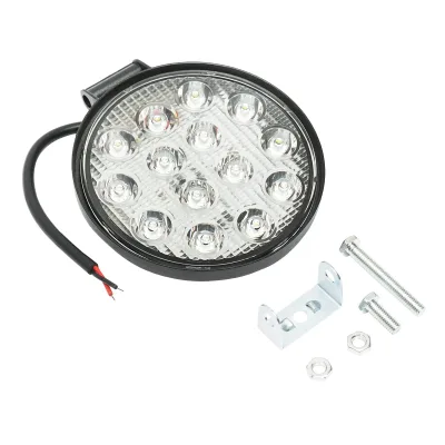 Lampada con 14 LED, 10-30V, 42W, angolo di radiazione 60°, tipo flood, 114x114x61mm, IP67, 6000K. - immagine 3