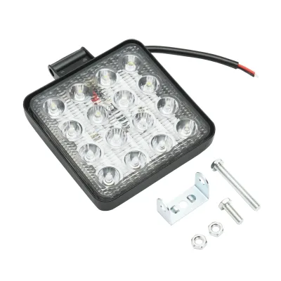 Lampada con 16 LED, 10-30V, 48W, angolo di radiazione 30°, tipo spot, 108x108x57mm - immagine 3