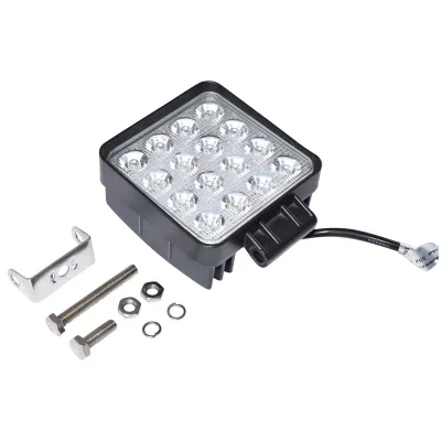 Lampada con 16 LED, 10-30V, 48W, angolo di radiazione 30°, tipo spot, 108x108x57mm, Breckner Germany - immagine 5