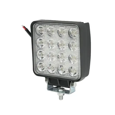 Lampada con 16 LED, 10-60V, 48W, angolo di radiazione 60°, tipo flood, 108x108x57mm, Breckner Germany - immagine 2