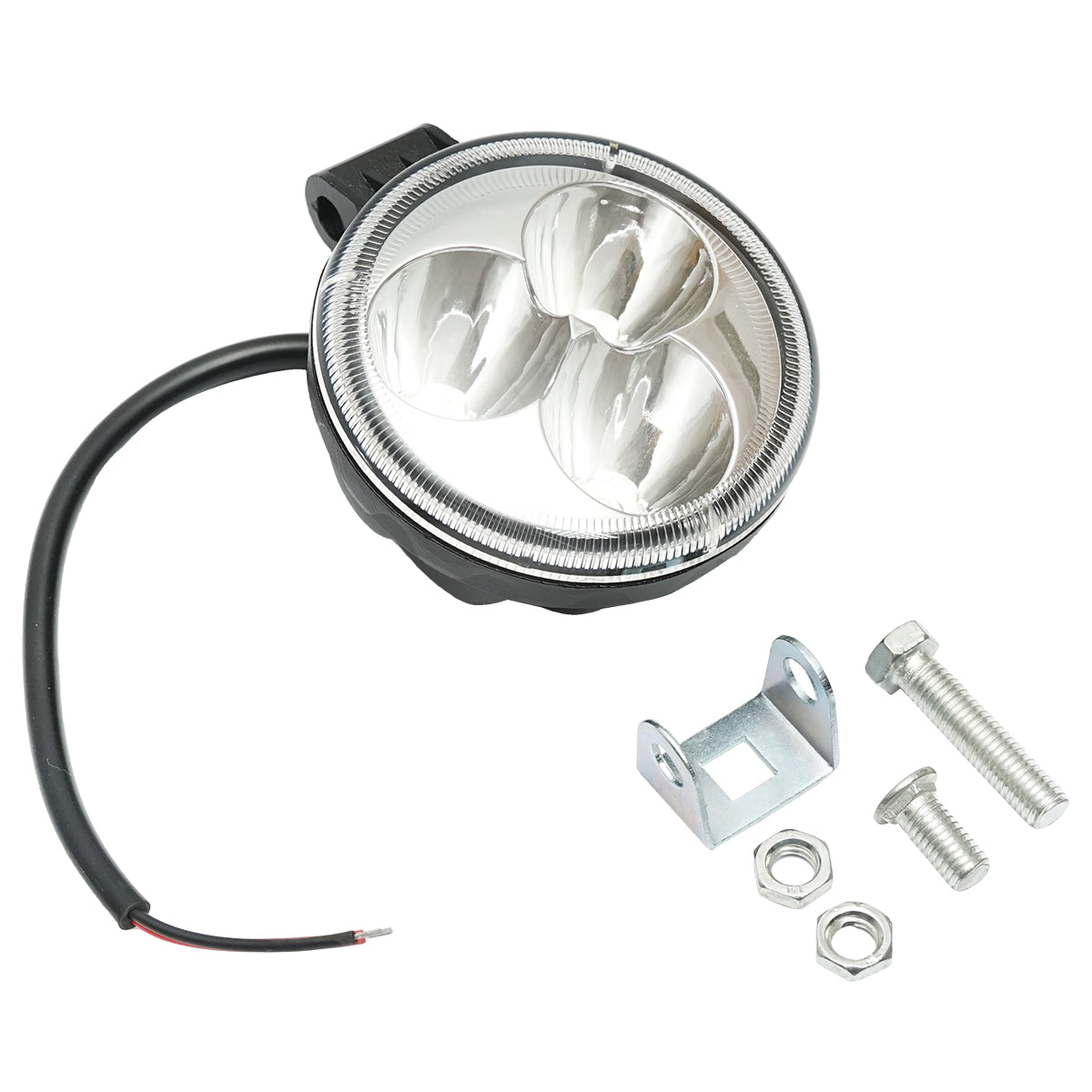 Lampada con 3 LED, 10-30V, 9W, angolo di radiazione 30°, tipo spot, 82x52mm, IP67, 6000K, Breckner Germany - immagine 3