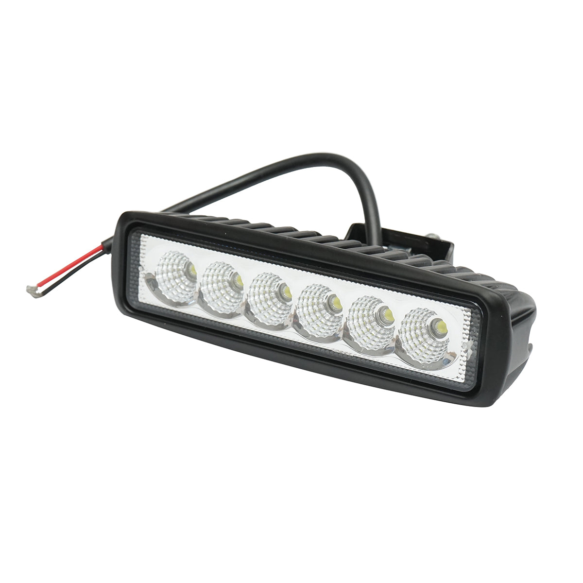 Lampada con 6 LED e lente, 10-60V, 18W, angolo di radiazione 60°, quadrata - immagine 2