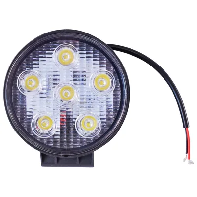 Lampada con 6 LED, 10-30V, 18W, angolo di radiazione 30°, tipo spot, 118x118x35mm, 6000K, IP67, Breckner Germany