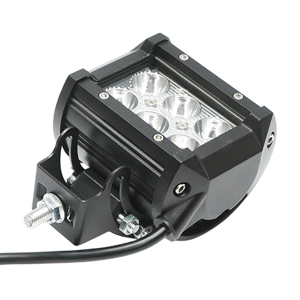 Lampada con 6 LED, 10-30V, 18W, angolo di radiazione 30°, tipo spot, 4/9,8 cm, 6000K, IP67, Breckner Germany. - immagine 5