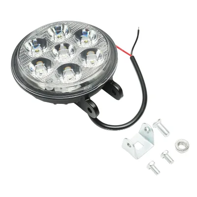 Lampada con 7 LED, 10-30V, 21W, angolo di radiazione 30°, tipo spot, 110x110x60mm, IP67, 6000K, Breckner Germany. - immagine 3