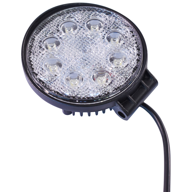 Lampada con 8 LED, 10-60V, 24W, angolo di radiazione 30°, tipo spot, 114x114x48mm, IP67, 6000K, Breckner Germany - immagine 3