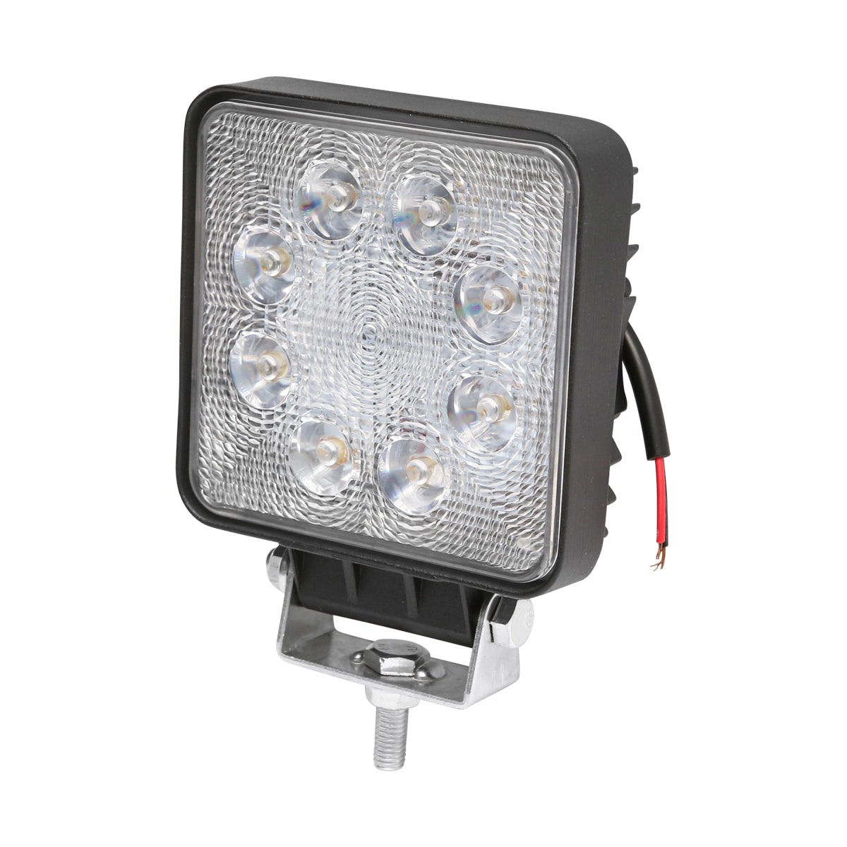 Lampada con 8 LED, 10-60V, 24W, angolo di radiazione 60°, quadrata. - immagine 2