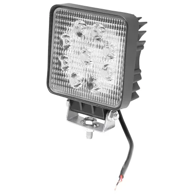 Lampada con 9 LED, 10-60V, 27W, angolo di radiazione 30°, tipo spot, 107x107x49mm, 6000K, IP67, Breckner Germany - immagine 2