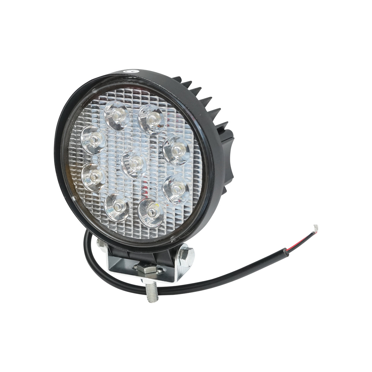 Lampada con 9 LED, 10-60V, 27W, angolo di radiazione 30°, tipo spot, 114x114x48mm, 6000K, IP67, Breckner Germany. - immagine 2