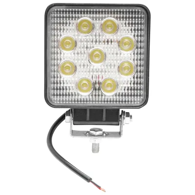 Lampada con 9 LED, 10-60V, 27W, angolo di radiazione 60°, quadrata