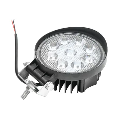 Lampada con 9 LED, 10-60V, 27W, angolo di radiazione 60°, rotonda. - immagine 2